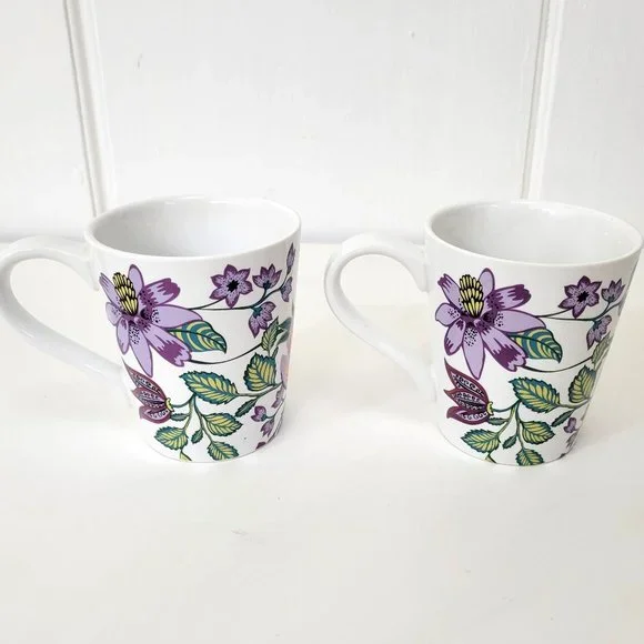 Vera Bradley Floral Mugs Set of Two - Picture 3 of 6